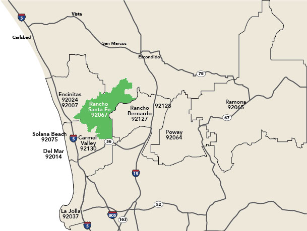 rancho santa fe map