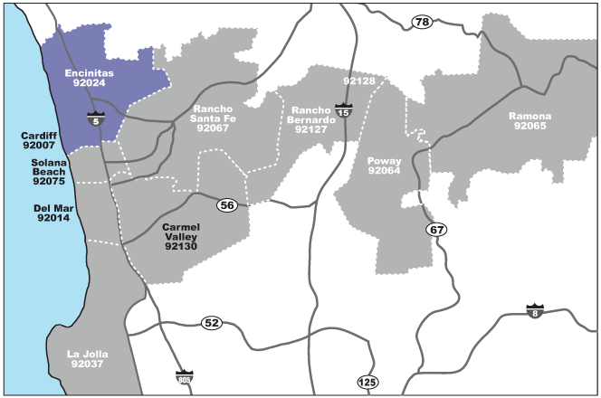 encinitas map